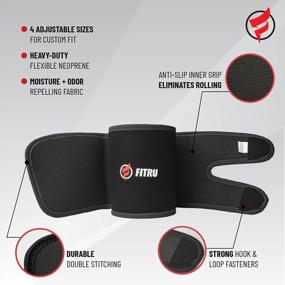 img 3 attached to Get Toned Arms With Fitru Premium Arm Trimmers - Sauna Arm Wraps For Men & Women To Boost Sweat And Heat During Exercise