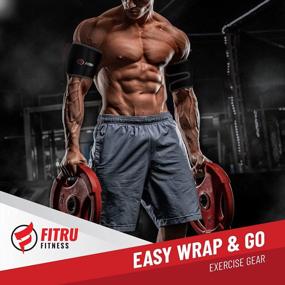 img 2 attached to Get Toned Arms With Fitru Premium Arm Trimmers - Sauna Arm Wraps For Men & Women To Boost Sweat And Heat During Exercise