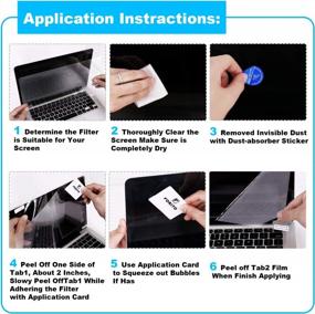 img 2 attached to 2PCS Pack 15.6" Laptop Screen Protector | Compatible With HP/DELL/Asus/Acer & More | 16:9 Display