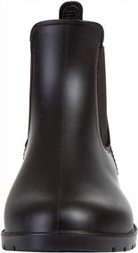 img 2 attached to Smiry Women'S Short Rain Boots | Waterproof, Anti Slip Rubber Ankle Chelsea Booties