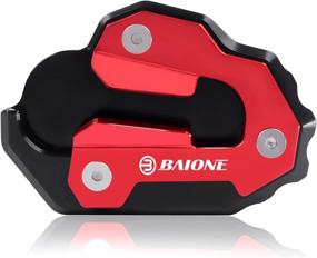 img 4 attached to 🏍️ Enhance Stability and Style: BAIONE Kickstand Extension Pad Replacement for Honda GL1800 Goldwing 1800 F6B 2020-2022 Motorcycle (Red)