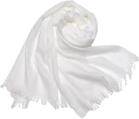 img 1 attached to Women Summer Scarfs Cotton Lightweight Women's Accessories and Scarves & Wraps