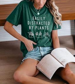 img 1 attached to Женская футболка с изображением сада и растений: легко отвлечься от растений - забавный топ с растениями для лучших результатов поиска растений