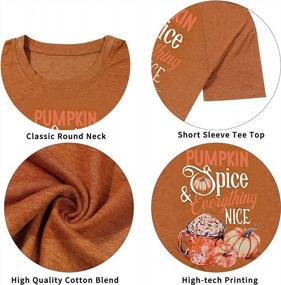 img 2 attached to Shop The Perfect Thanksgiving Look: Women'S Pumpkin Spice And Everything Nice Tee Tops