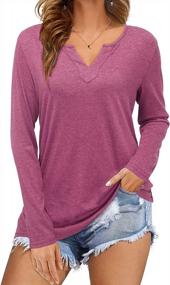 img 4 attached to Get Chic & Comfortable: STYLEWORD Women'S Fall Long Sleeve Tops For Casual & Business Wear