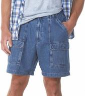 stay stylish and protected on your next hike with savane upf 30 men's hiking shorts in denim (size 44) logo