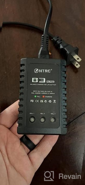 img 1 attached to HTRC LiPo Charger 2S-3S Balance Battery Charger 7.4-11.1V RC B3AC Pro Compact Charger(White) review by Amber Dixon