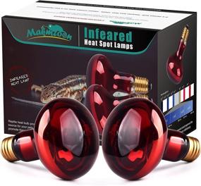 img 4 attached to 🦎 Reptile Heat Lamp Bulb, 100W Infrared Basking Spot Lamp for Bearded Dragon and Reptiles - Repti Basking Spot Bulb, Red Heat Bulb