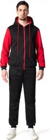 img 1 attached to Tracksuit Full Zip Running Jogging Athletic