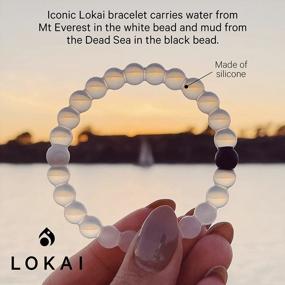 img 3 attached to Experience Comfortable Style With Lokai Classic Beaded Bracelet For Women & Men - A Fashionable Silicone Jewelry That Slides-On Perfectly