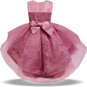 img 2 attached to HNXDYY Birthday Pageant Princess Wedding Girls' Clothing ~ Dresses