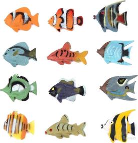 img 4 attached to 🐠 24-Piece Mini Tropical Fish Party Favors - Assorted Styles | Fun Central - Fish Figures for Kids