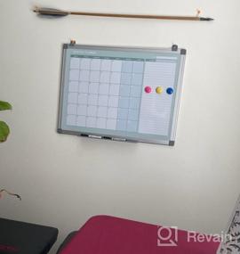 img 6 attached to Stay Organized With MAKELLO'S 36X24 Inch Magnetic Monthly Whiteboard Calendar For Home, Office, And Classroom