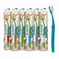 🪥 preserve toothbrushes: lightweight bristles - pack of 6 brushes logo