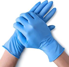 img 4 attached to 🧤 100pcs Non-Latex Nitrile Gloves: Powder-Free & Disposable Gloves