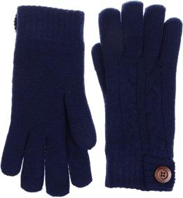 img 3 attached to Adults Black Gloves Button Embellishment Men's Accessories made as Gloves & Mittens