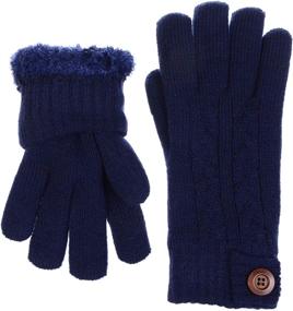 img 2 attached to Adults Black Gloves Button Embellishment Men's Accessories made as Gloves & Mittens