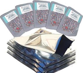 img 4 attached to 50-Pack 8” X 12” Mylar Bags With 300Cc Oxygen Absorbers And Heat Sealable Rounded Corners - Free Long-Term Food Storage Guide Included.