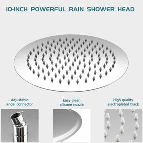 img 2 attached to Revitalize Your Shower Experience With GAPPO Polished Chrome Rain Shower System - High Pressure Combo Set With Handheld And Valve Included