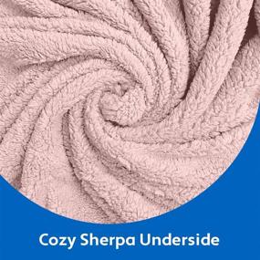 img 1 attached to 🐾 Soft Reversible Sherpa Pet Blanket, 32x40, Machine Washable, Plush and Cozy Faux Fur Throw, Puppy Bed Cover, for Crates, Couch, Car – Medium Size, Snuggly Pink