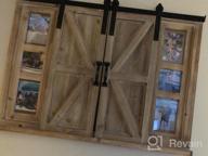 img 1 attached to Multi-Functional Rustic Wooden Chalkboard And Photo Frame With Barn Door - Perfect Wall Décor For Kitchen, Living Room And Entryway review by Jason Page
