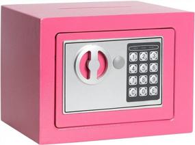 img 4 attached to Compact Digital Safe With Keypad And Emergency Keys - Ideal For Securing Money, Guns, And Documents At Home, Office, Or Hotel - 0.17 Cubic Feet Capacity - Decaller Safe Box