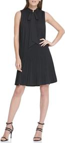 img 3 attached to DKNY Womens Dress Black Sleeve Women's Clothing : Dresses