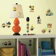 roommates rmk3000scs minions the movie peel and stick wall decals - add fun to your room! logo