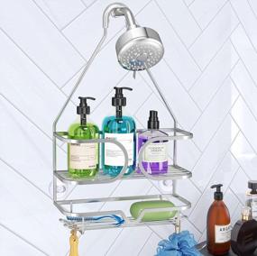 img 3 attached to Maximize Your Bathroom Space With KeFanta'S Silver Shower Caddy - The Ultimate Shower Storage Solution