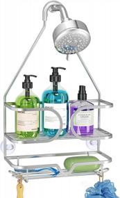 img 4 attached to Maximize Your Bathroom Space With KeFanta'S Silver Shower Caddy - The Ultimate Shower Storage Solution