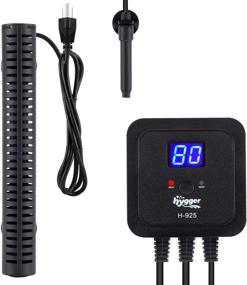 img 4 attached to Efficient hygger 300W 500W Aquarium Heater with External Digital Temperature Controller for 30-120 Gallon Tank - Ideal for Reef Saltwater Fish Tanks