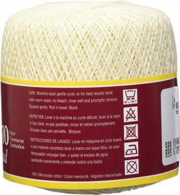 img 2 attached to 🧶 Пряжа для вязания крючком South Maid, размер 10, цвет: кремовый, от Coats Crochet - Улучшите свою SEO