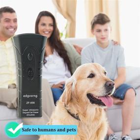 img 3 attached to 🔇 EDGVSRNG Ultrasonic Dual-LED Anti-Barking Dog Trainer: Indoor/Outdoor Safety Solution with Hand Belt - Drive Away Unwanted Barking