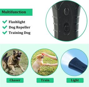 img 2 attached to 🔇 EDGVSRNG Ultrasonic Dual-LED Anti-Barking Dog Trainer: Indoor/Outdoor Safety Solution with Hand Belt - Drive Away Unwanted Barking