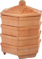 terracotta sprouter with 4 tiers by geo terradisiena logo