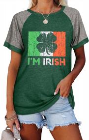 img 4 attached to Irish Clover Shirts For Women: Cute Shamrock Graphic, Funny Casual Tee Tops For St. Patrick'S Day