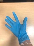 img 1 attached to Gloves Wally Plastic nitrile, 50 pairs, size S, color blue review by Gabriela Gole ᠌