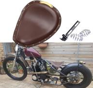 dreamizer motorcycle seat leather saddle cushion black spring baseplate compatible with sportster xl 1200 883 48 chopper bobber logo