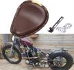dreamizer motorcycle seat leather saddle cushion black spring baseplate compatible with sportster xl 1200 883 48 chopper bobber logo