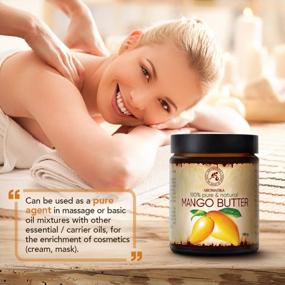 img 1 attached to 100% Pure & Natural Mango Butter Refined 3.5 Oz ( 100G ) - Glass Bottle For Beauty, Massage, Wellness & Cosmetics.