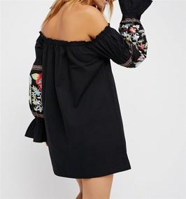 img 2 attached to 👗 R Vivimos Womens Embroidered Shoulder Dresses: Stylish Women's Clothing You'll Love!