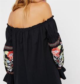 img 1 attached to 👗 R Vivimos Womens Embroidered Shoulder Dresses: Stylish Women's Clothing You'll Love!