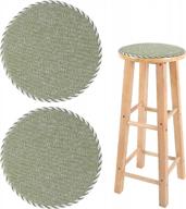 comfortable and secure seating with novwang high stool chair pads: non-slip cushions with elastic ties and hooks (pack of 2) logo