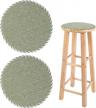 comfortable and secure seating with novwang high stool chair pads: non-slip cushions with elastic ties and hooks (pack of 2) logo