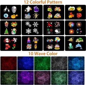 img 2 attached to Transform Your Home Into A Winter Wonderland: Halloween Christmas Projector Lights With Remote Control And 12 Festive Slides In 10 Colors