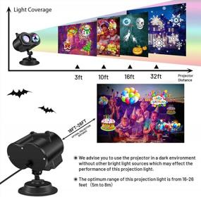 img 1 attached to Transform Your Home Into A Winter Wonderland: Halloween Christmas Projector Lights With Remote Control And 12 Festive Slides In 10 Colors