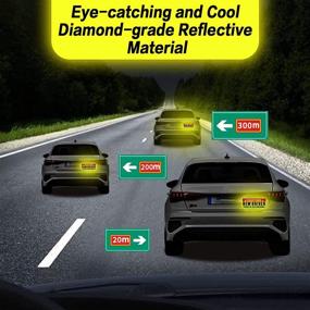 img 1 attached to 🚗 Sukh 3-Piece New Driver Magnet Set - Student Driver Car Magnets Increase Safety - Funny and Eye-Catching Yellow, Red, and Green Warning Signs for Rookie Drivers' Bumpers