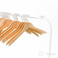картинка 1 прикреплена к отзыву UDEAR Freestanding Garment Hanger Rack, Multi-Functional Single Pole Clothing Rack For Bedroom, White от James Hess