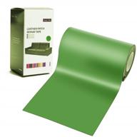 🔒 premium waterproof leather repair tape patch kit in green - 3x60 inch self-adhesive patch for couches, car seats, handbags, furniture, jackets, and more - multiple color options available! logo