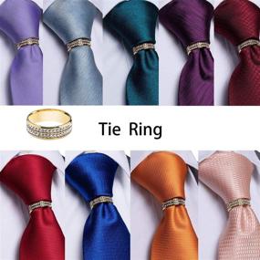 img 2 attached to 👔 DiBanGu Paisley Necktie: Top-notch Men's Accessories for Ties, Cummerbunds & Pocket Squares with Formal Cufflinks